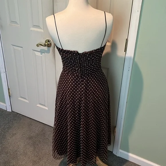 Beautiful brown and white polka dot dress - Picture 4 of 5